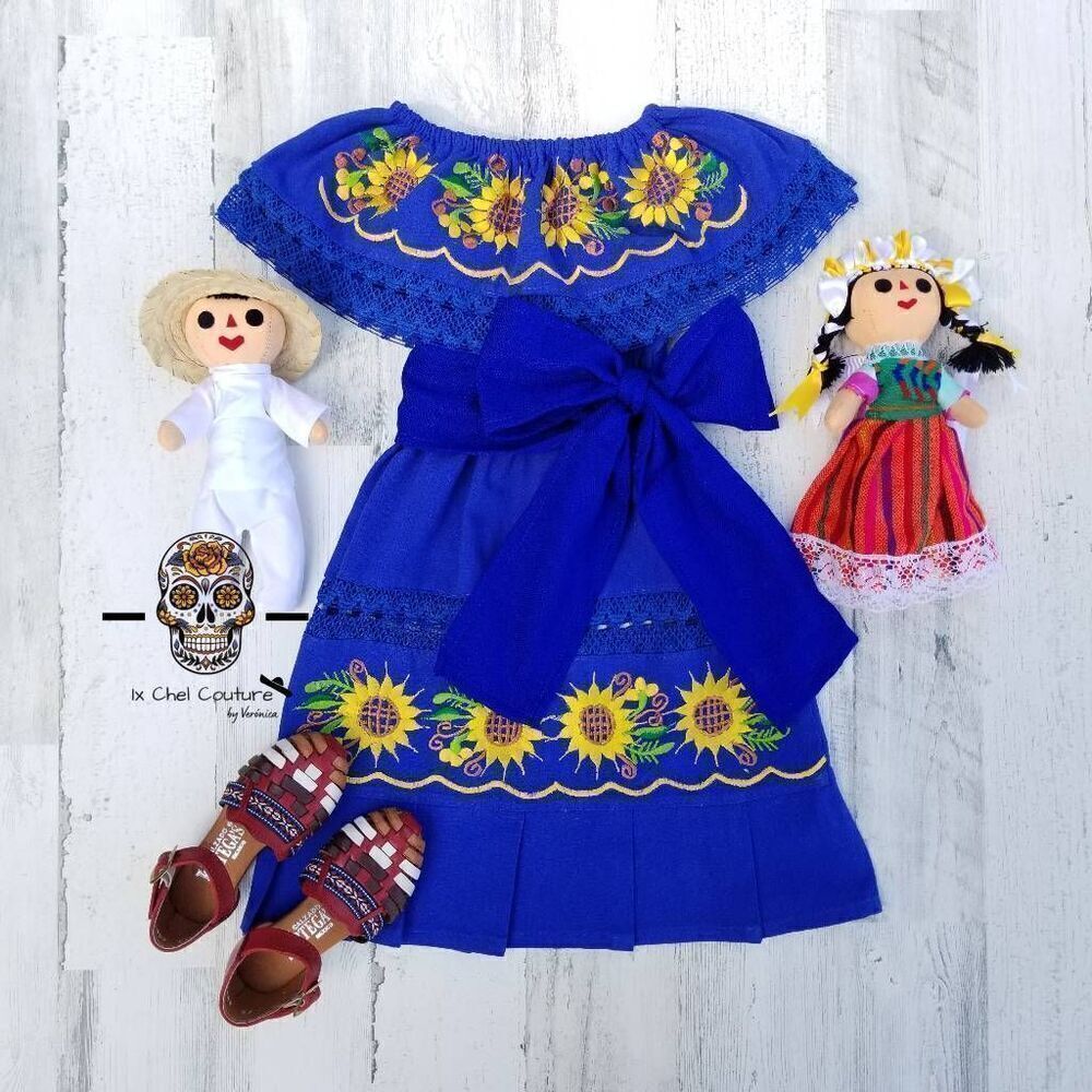 4T Mexican Dress for Girls Cinco de Mayo